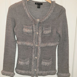 INC Wool Blend Cardigan Sweater